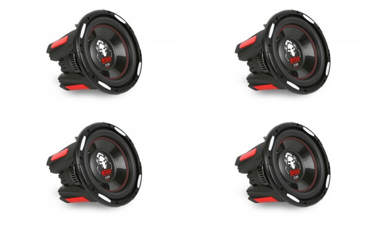 (4) Boss P106DVC Subwoofers Image 1