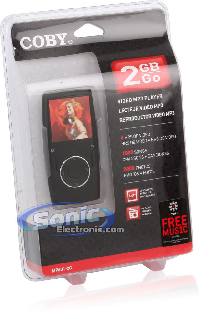 Coby MP601-2GBLK Black 2GB 1.4" Video MP3 Player Image 7