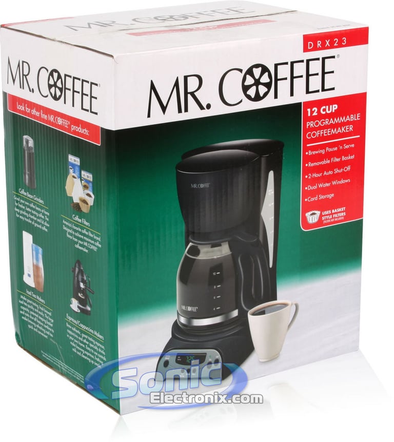 Mr. Coffee 12-Cup Programmable Coffee Maker (Black, DRX23) Image 7