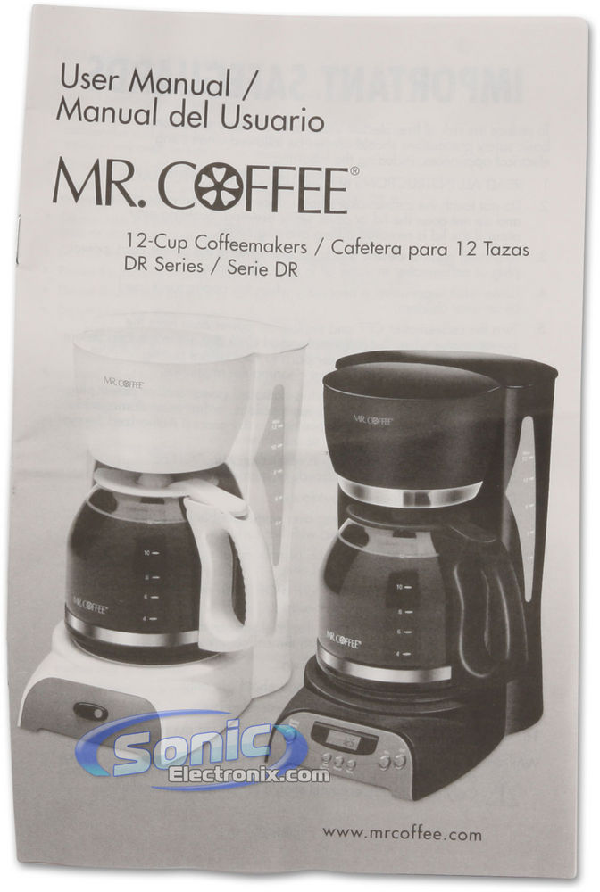 Mr. Coffee 12-Cup Programmable Coffee Maker (Black, DRX23) Image 6