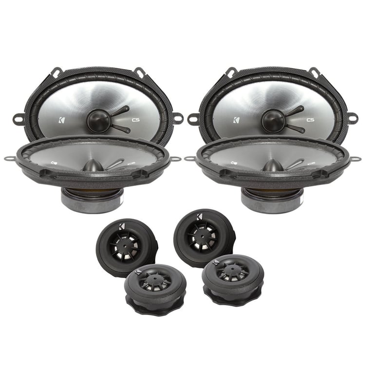(2) KICKER 43CSS684 6x8" 900 Watt 4-Ohm Car Audio Component Speaker Sets Image 1