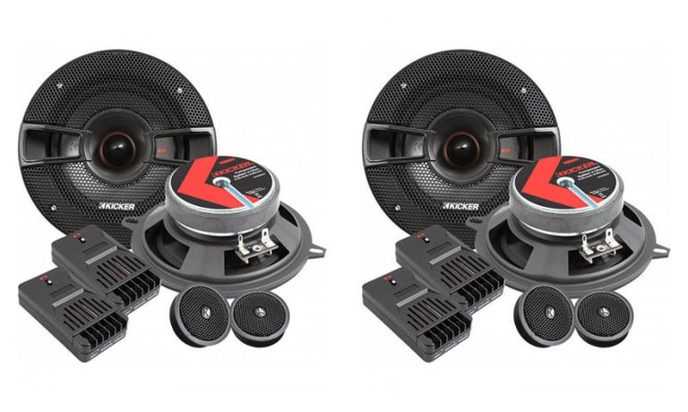 2-Pairs Kicker 44KSS504 5.25" 200 Watt Car Audio Component Speakers Pair Image 1