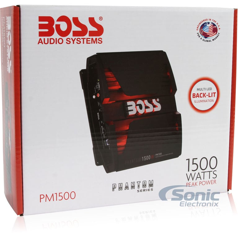 Boss PM1500 Amplifier + 8 Gauge Amp Kit Image 15