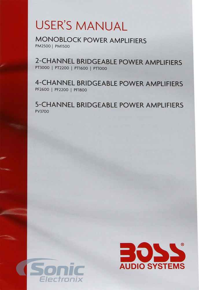 Boss PT2200 Amplifier + Premium Amplifier Wiring Kit Image 15