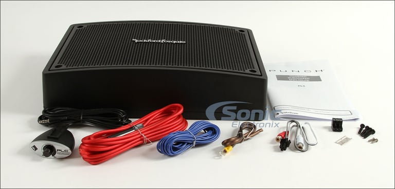 Rockford Fosgate PS-8 Punch Powered Subwoofer Enclosure + 8 Gauge Amp Kit Image 36