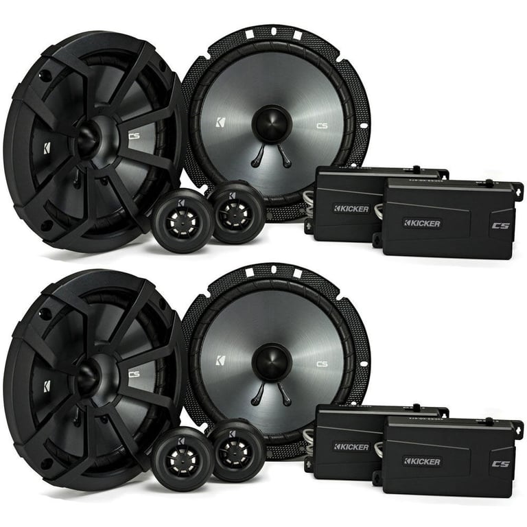 (2) KICKER 43CSS674 6.75" 1200 Watt Car Audio Component Speaker Sets Image 1