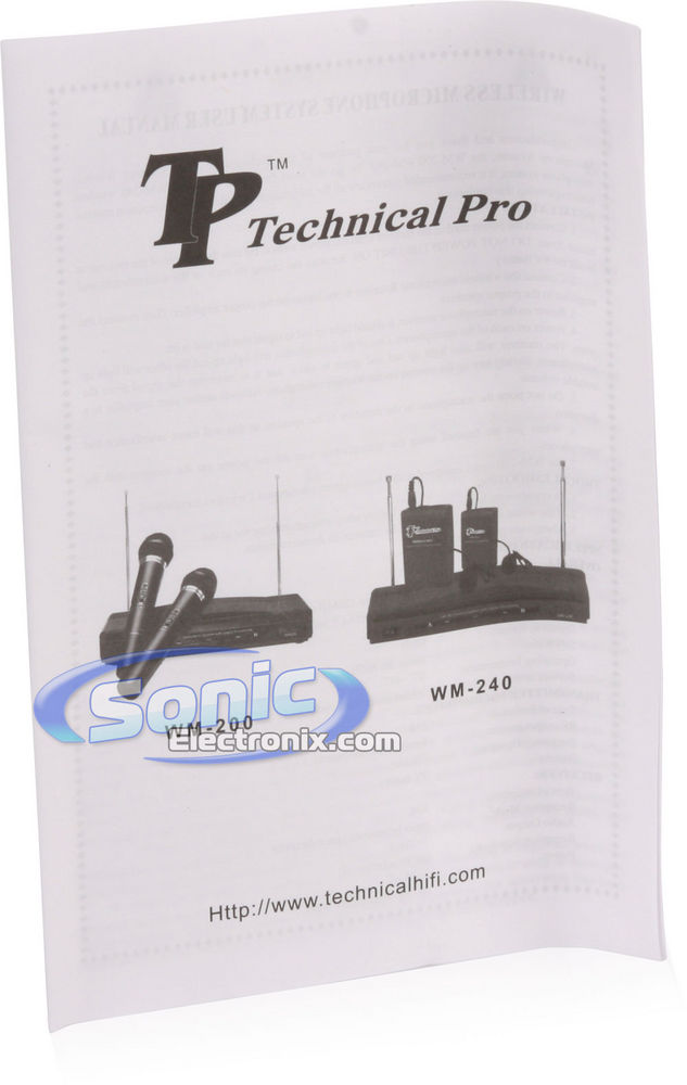 Technical Pro WM-200 Image 7
