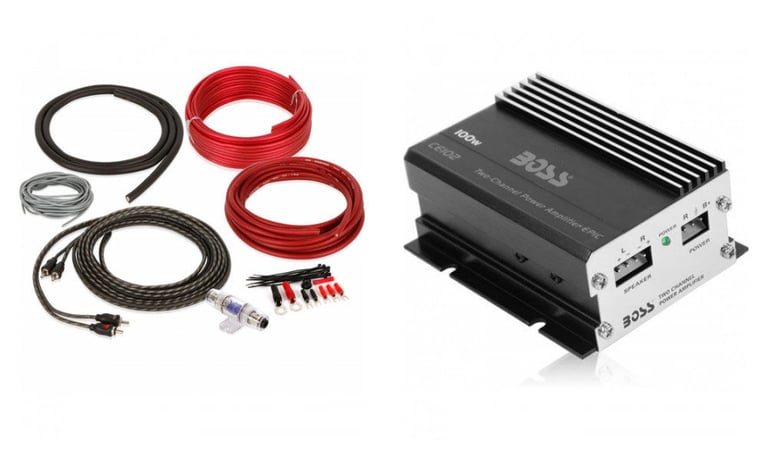 Boss CE102 Amplifier + 8 Gauge Wiring Kit Image 1