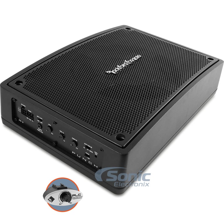 Rockford Fosgate PS-8 Punch Powered Subwoofer Enclosure + 8 Gauge Amp Kit Image 2