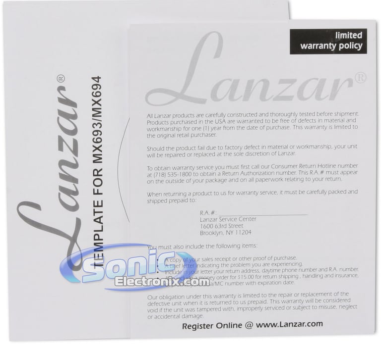 Lanzar MX694 Image 9