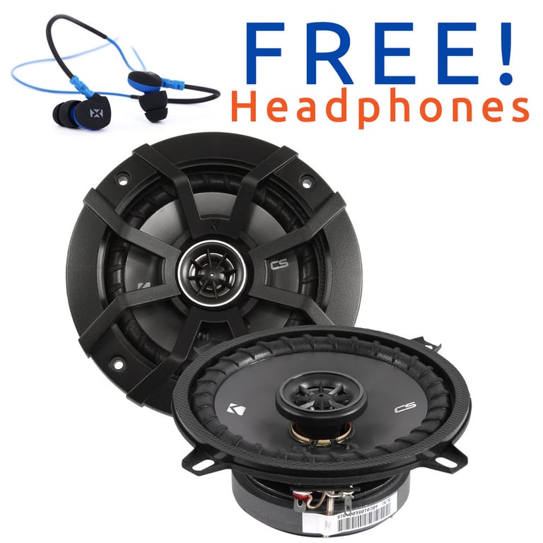 Kicker CSC5 (43CSC54) + FREE NVX IEWR2 Sport Earbuds Image 1