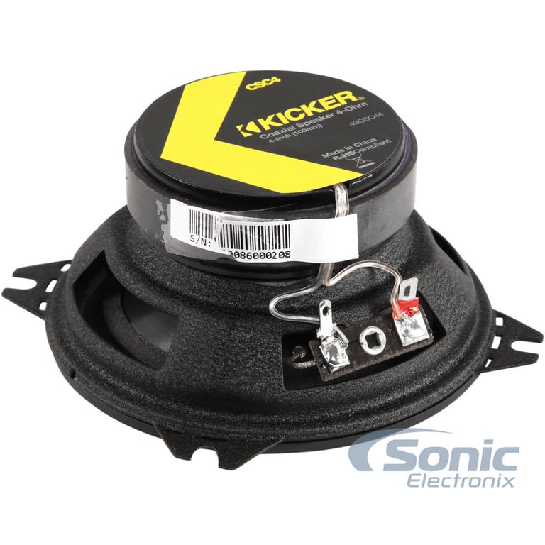 Kicker CSC4 (43CSC44) + NVX IEWR2 Sport Earbuds Image 6