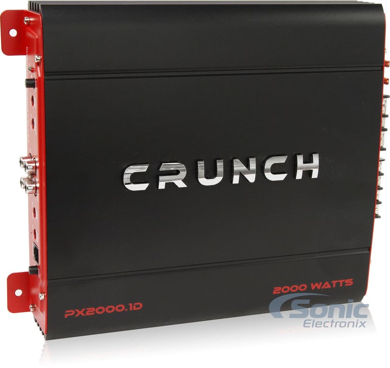 Crunch PX-2000.1D 2000 Watt Mono Powerful Car Audio Amplifier+Amp Wire Kit Image 3