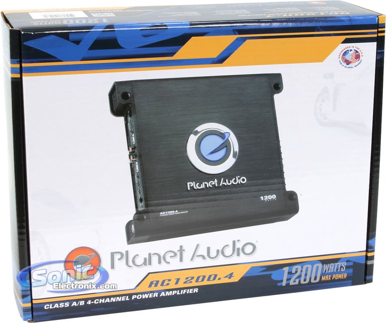 Planet Audio Anarchy AC1200.4 1200 Watt 4 Channel Amp + Wiring Kit Image 8