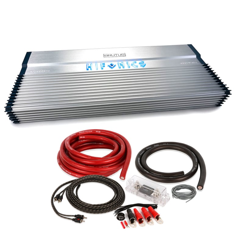 Hifonics BXX4000.1D 4000w RMS Car Audio Mono Amplifier Class D Brutus+Amp Kit Image 1