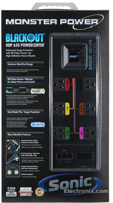 Monster Cable PowerCenter Surge Protector (MP HDP 650) Image 2