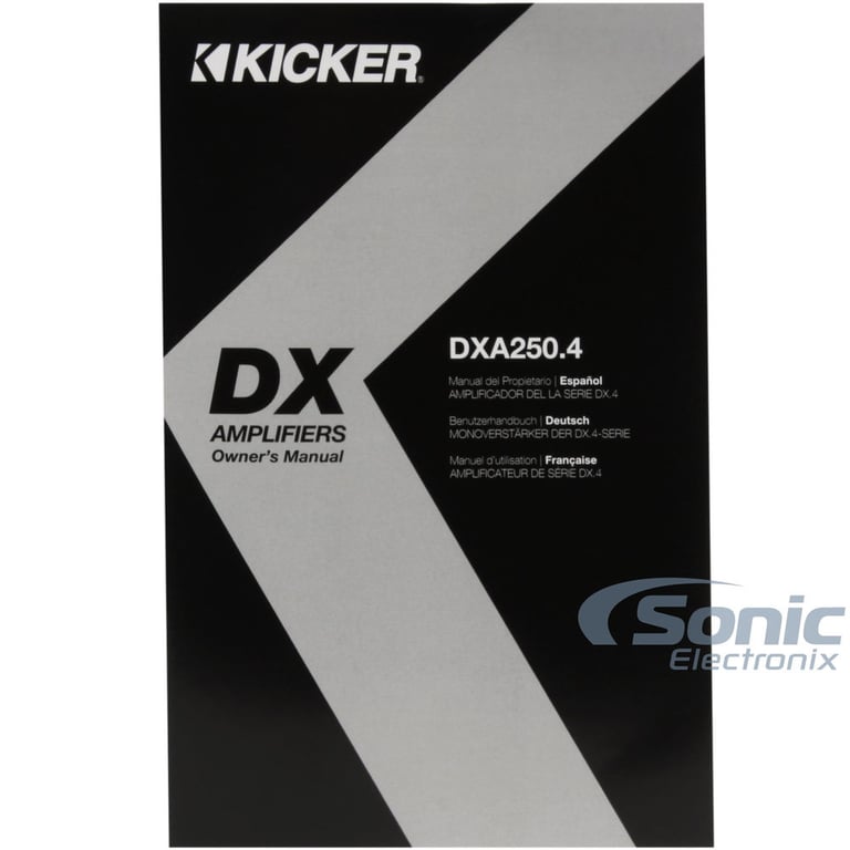 Kicker DXA250.4 (43DXA2504) + FREE Limitless Creations HP3BK Image 8