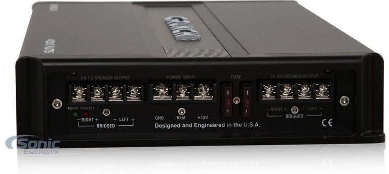 Crunch PD4000.4 4000w 4-Channel Pro Power Car Audio Amplifier Class AB+Amp Kit Image 5