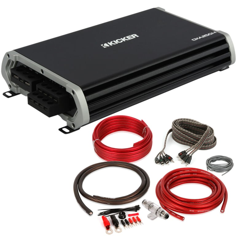 Kicker 43DXA2504 D-Series 4-Ch 60Wx4 Full-Range Car Amplifier+Amp Kit DXA250.4 4 Image 1