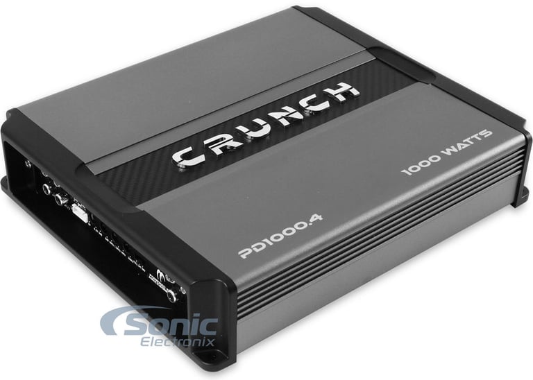 Crunch PD1000.4 1000w 4-Channel Pro Power Car Audio Amplifier Class AB+Amp Kit Image 2