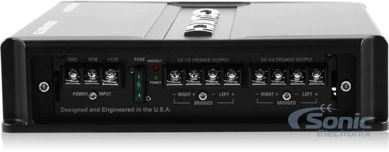 Crunch PD1000.4 1000w 4-Channel Pro Power Car Audio Amplifier Class AB+Amp Kit Image 5