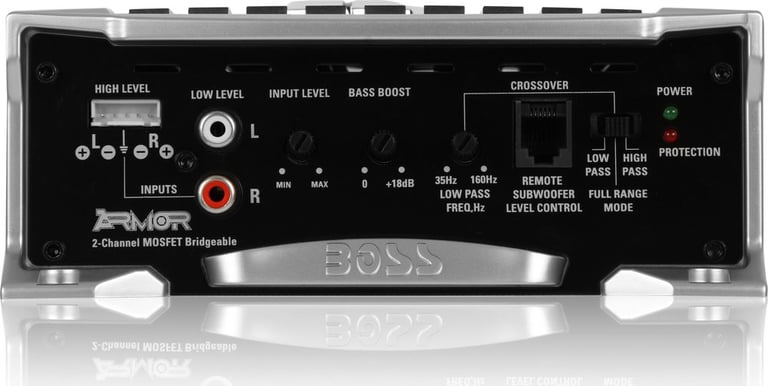 Boss Armor AR1200.2 Amplifier + Premium Amp Wiring Kit Image 7