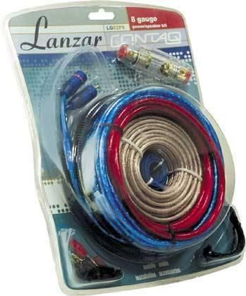 Lanzar LQ82PS 8 Gauge Amplifier Kit Image 1
