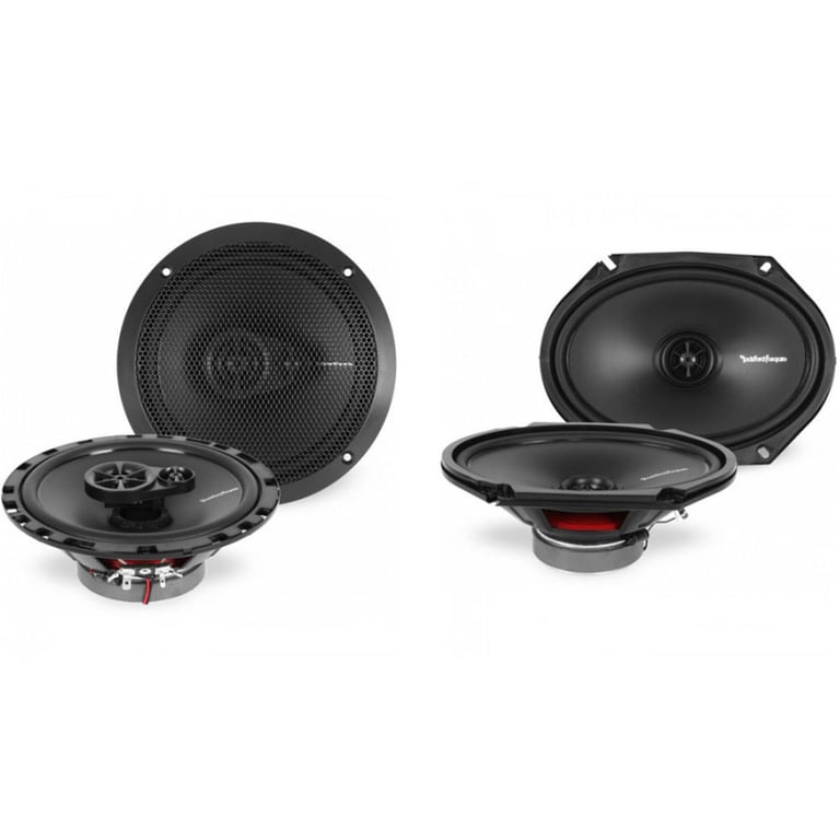 2) Rockford Fosgate R168X2 6x8" 110W 2 Way + 2) R165X3 6.5" 90W 3 Way Speakers Image 1