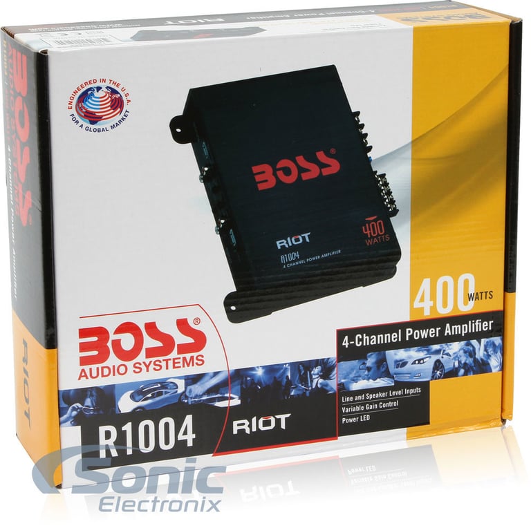 Boss R1004 Amplifier + 8 Gauge Amp Kit Image 9