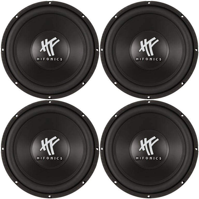 (4) Hifonics HFX12D4 Subwoofers Image 1