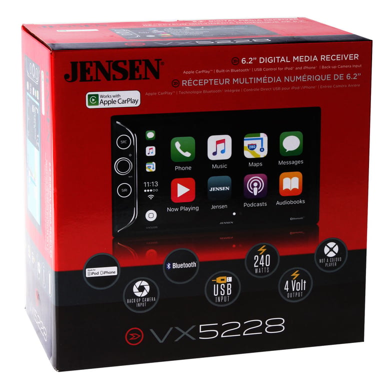 Jensen VX5228 - CarPlay Car Stereo Receiver Image 5