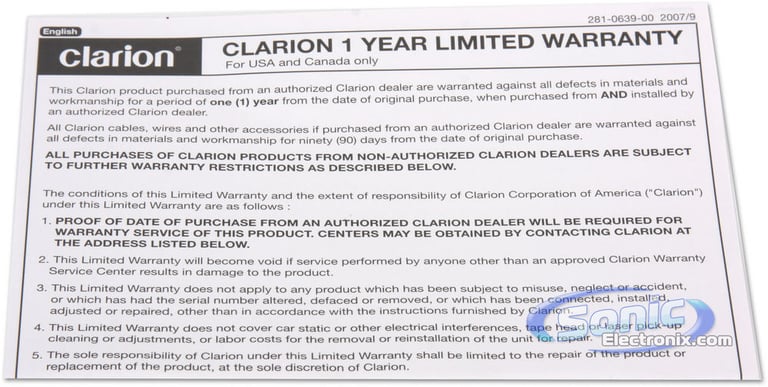 Clarion THD300 Image 5