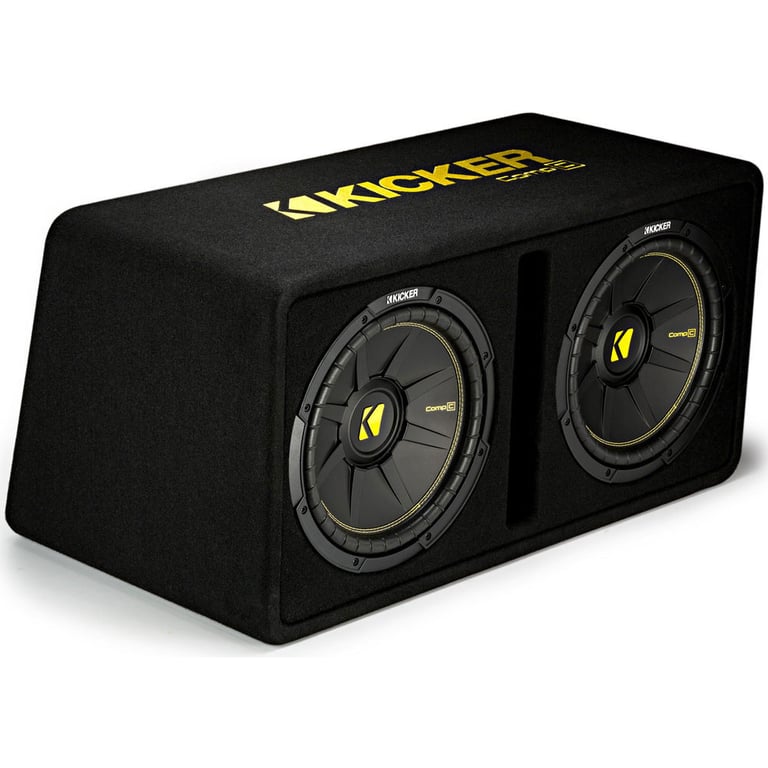 Kicker 44DCWC122 12" 1200W Car Subwoofers Sub Enclosure + Amp + Capacitor Image 30