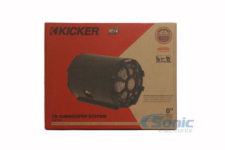 KICKER 45CWTB82 TB 8" 600w Subwoofer+Enclosure+Mono Amplifier 4 RZR/ATV/UTV Image 8