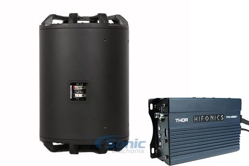 KICKER 45CWTB82 TB 8" 600w Subwoofer+Enclosure+Mono Amplifier 4 RZR/ATV/UTV Image 1