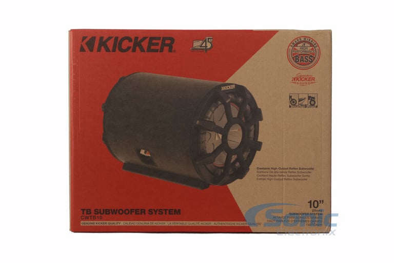 Kicker 45CWTB102 10" 800W Loaded Enclosure + Hifonics TPS-A500.1 Monoblock Amp Image 8