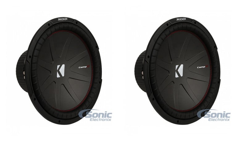 (2) Kicker CompR CWR154 (43CWR154) Subwoofer Package Image 1