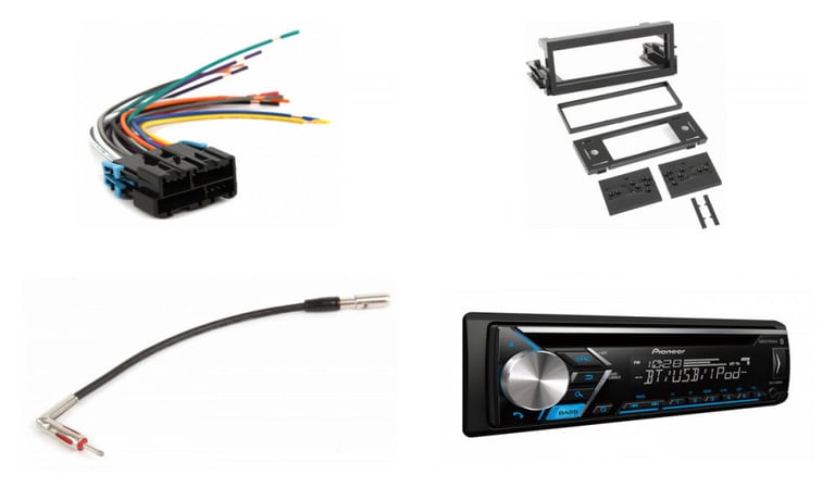 1998-2002 Chevy Silverado Pioneer Bluetooth Radio Upgrade Package (DEH-S4000BT) Image 1