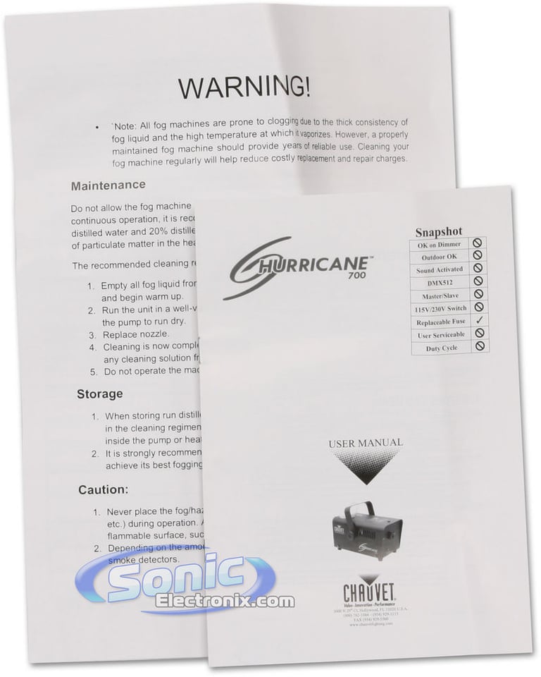 Chauvet HURRICANE 700 (H700) Image 7