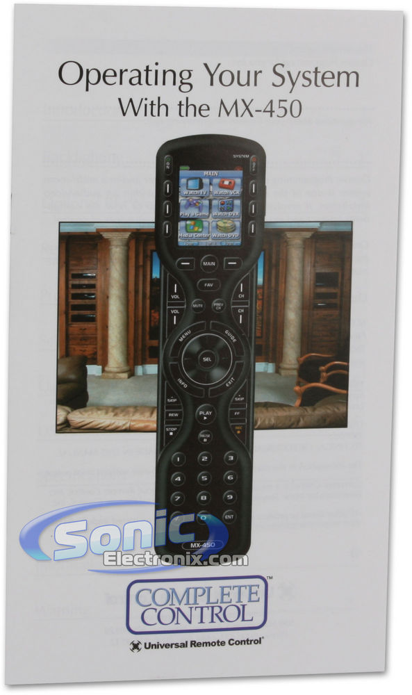 Universal Remote Control MX450 Image 5