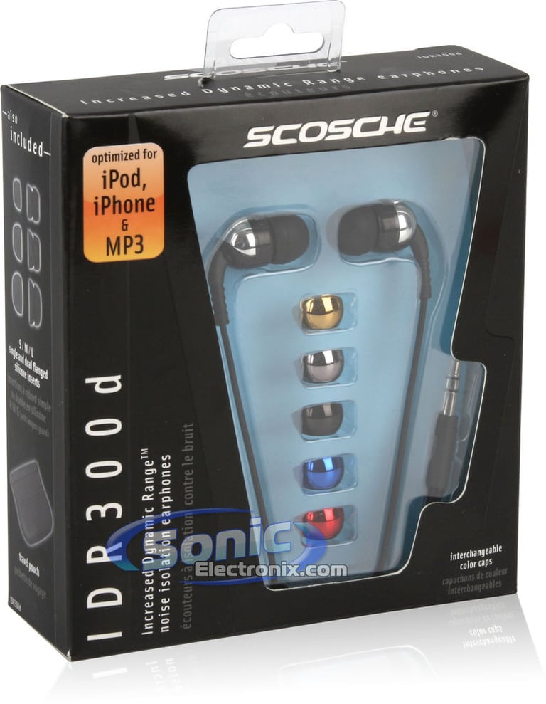 Scosche IDR300d (026IDR300d) Chameleon Earphones In-Ear Headphones Image 4