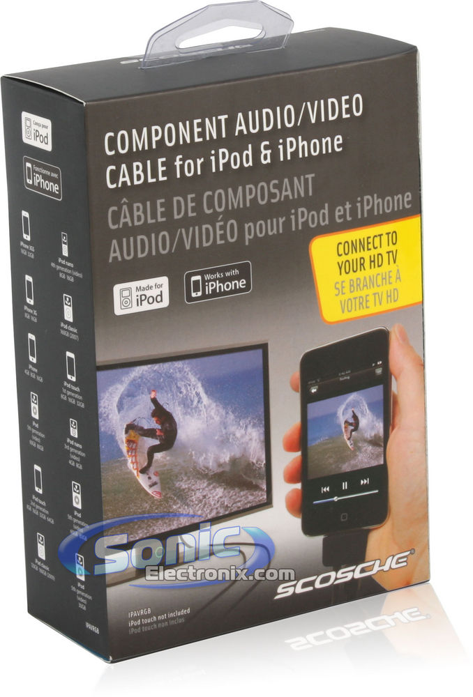 Scosche IPAVRGB sneakPEEK HD iPad/iPhone/iPod Component Video Cable Image 4