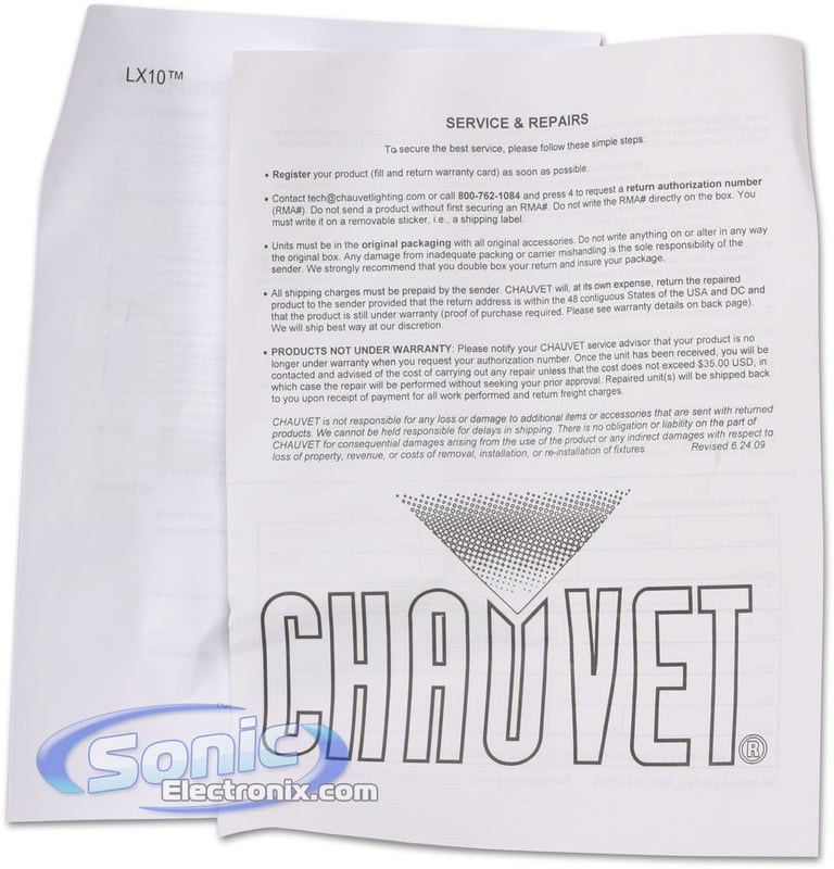 Chauvet LX10 Image 7