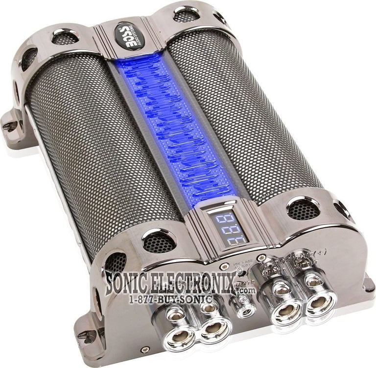 BOSS CAP18 FARAD Digital Car Audio Capacitor Cap Digital + 4 Gauge Amp Kit Image 3