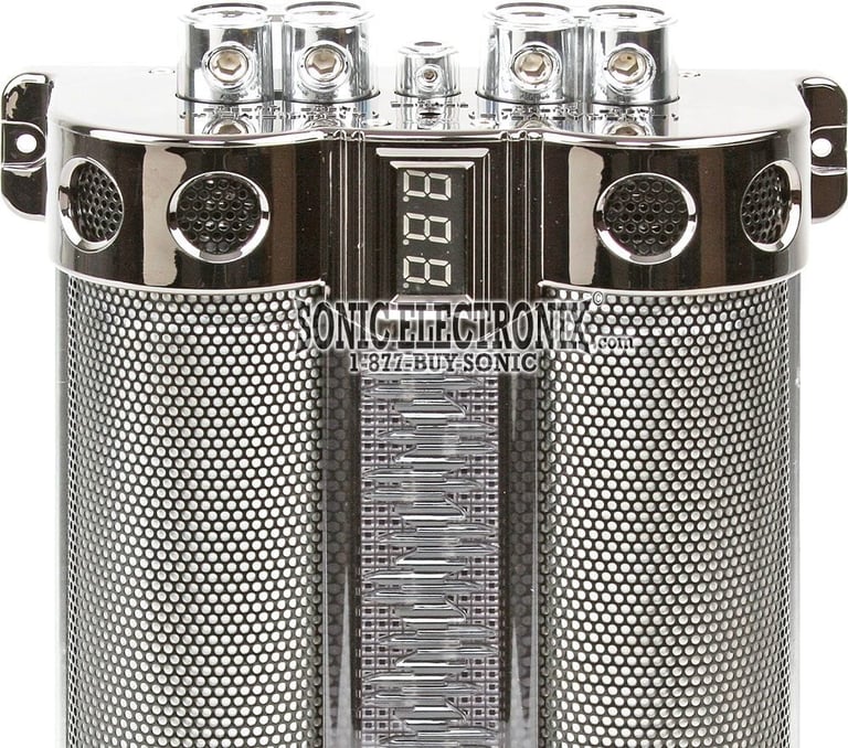 BOSS CAP18 FARAD Digital Car Audio Capacitor Cap Digital + 4 Gauge Amp Kit Image 5