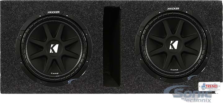 (2) Kicker 43C124 with Ported Dual Enclosure Image 1