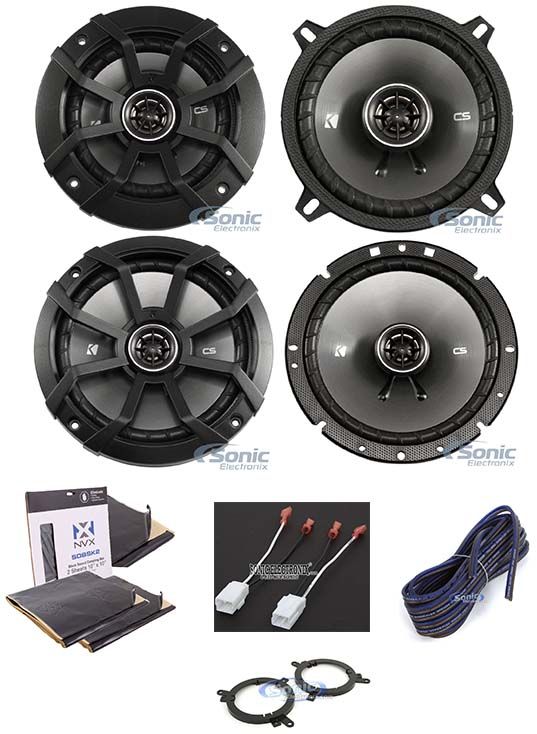 Kicker CS Sound Bar+Front Speakers Replacement Kit For JEEP WRANGLER JK 2007-10 Image 1