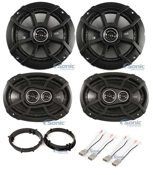 2003-2007 Honda Accord Front+Rear Kicker Factory Speaker Replacement Kit Image 1