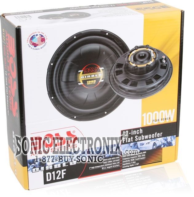 (2) BOSS Audio D12F Shallow Mount Subwoofers Image 7