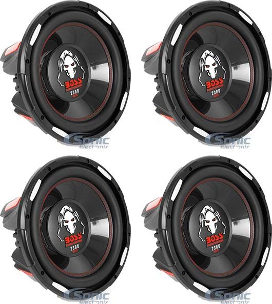 (4) Boss Audio P126dvc Subwoofers Image 1
